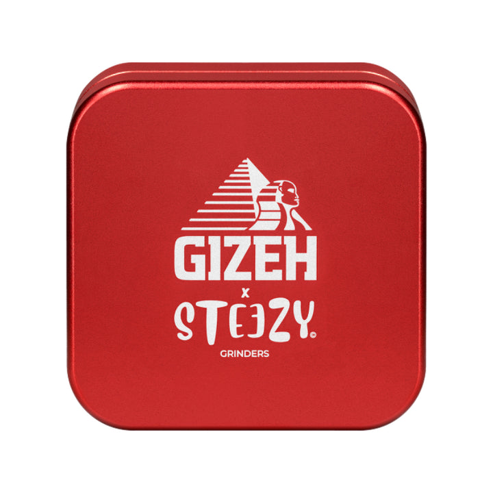 Gizeh x Steezy Grinder in Rot, 2-teilig, 55 mm