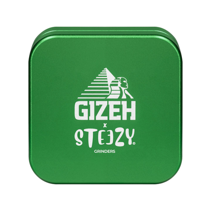 GIZEH x STEEZY Grinder in Grün, 2-teilig, 63 mm