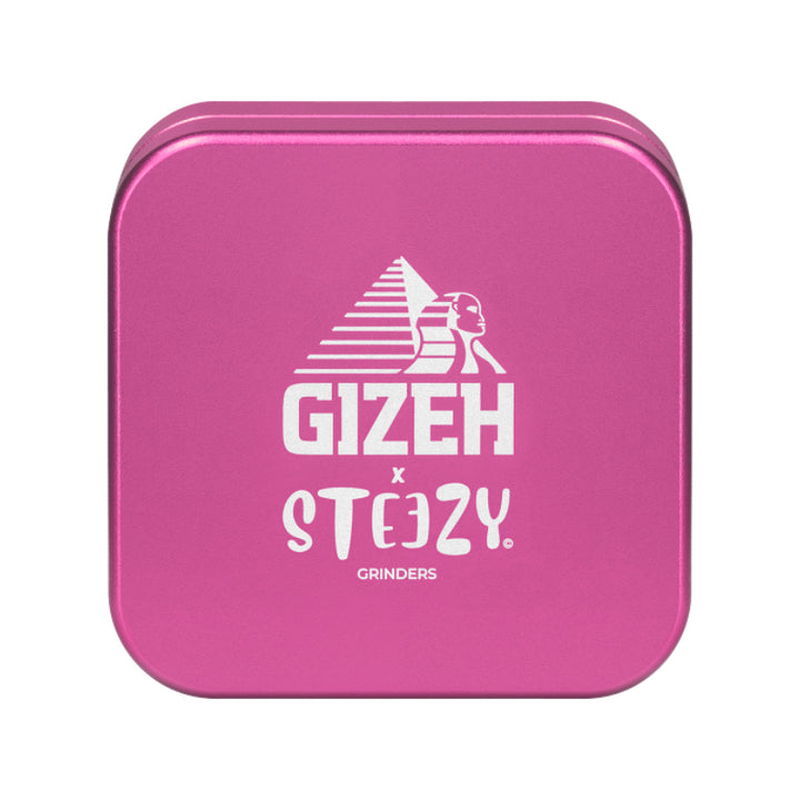 GIZEH x STEEZY Grinder in Pink, 2-teilig, 63 mm