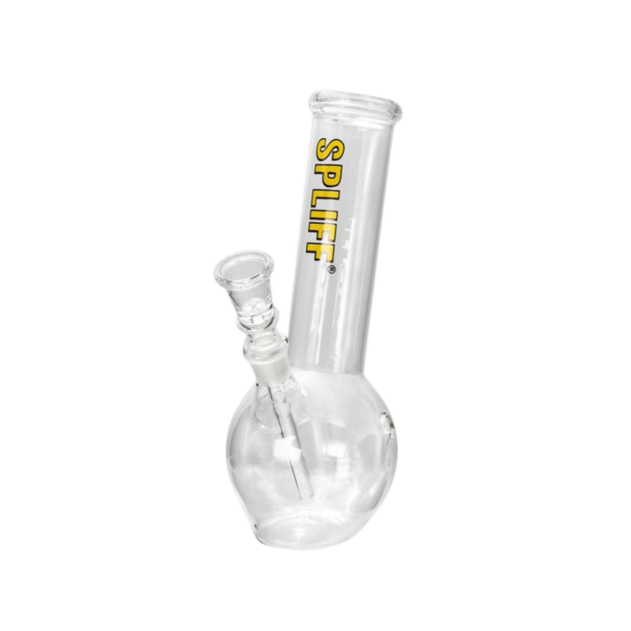 Glas Bong Bubble SPLIFF 22 cm mit gelbem Logo