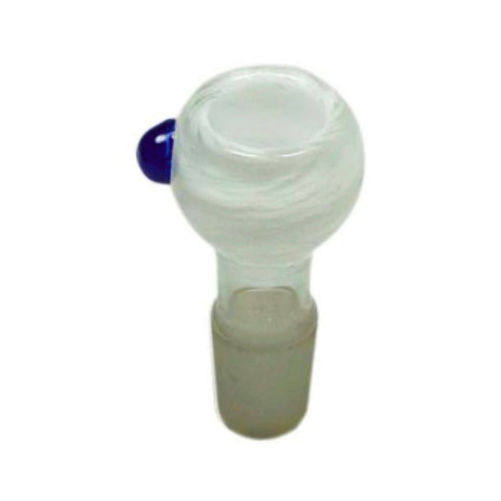 Glas-Steckkopf für Bong in Weiss, 1 Stück – Ersatzkopf aus Glas