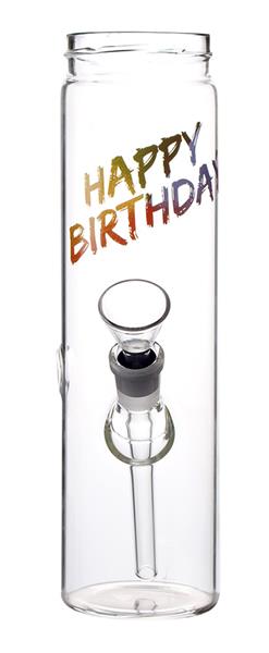Glasbong Happy Birthday, 22 cm