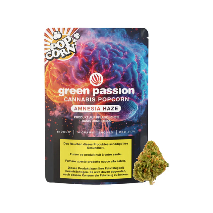 Green Passion Amnesia Popcorn – CBD-Blüten, 10 g, Ansicht 1