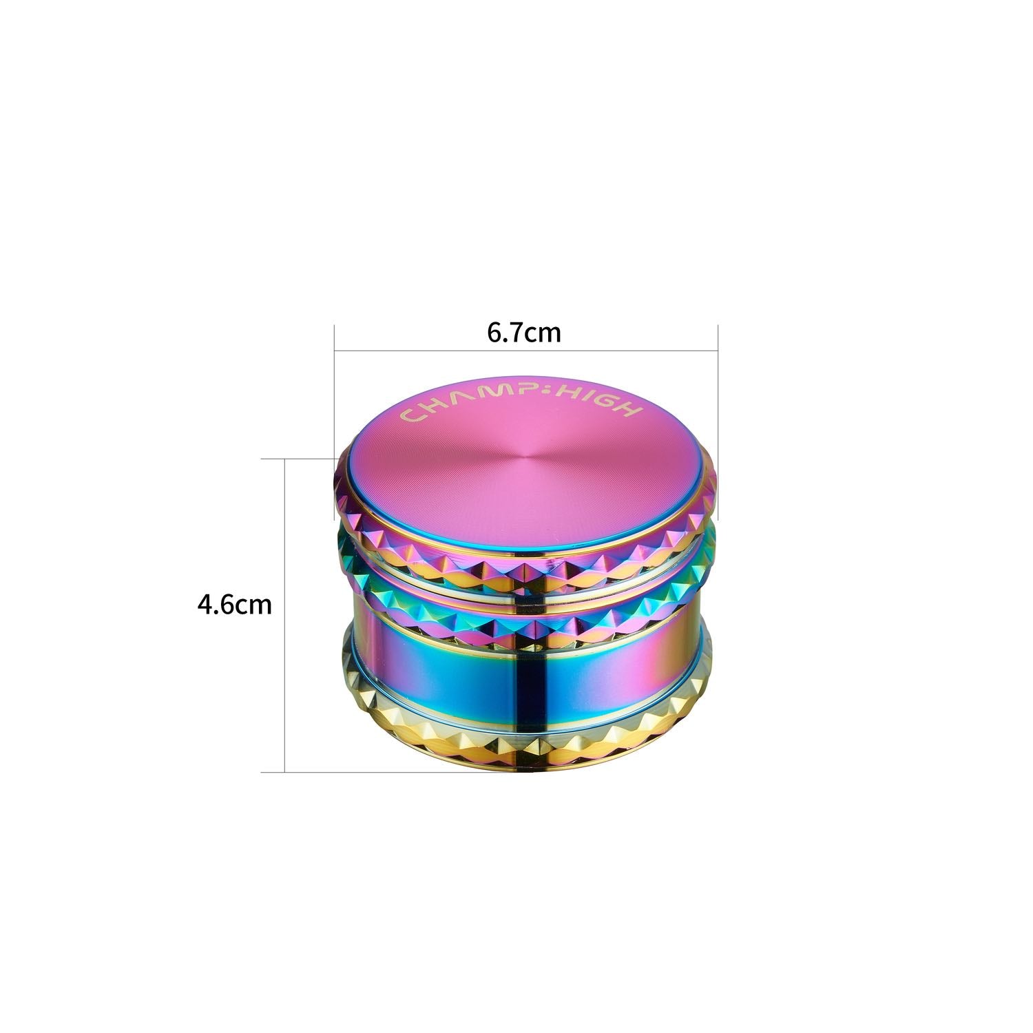 Grinder Big Rainbow - 65mm - 4 Layers kaufen bei rauchwerk.ch