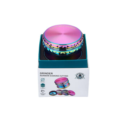 Grinder Big Rainbow - 65mm - 4 Layers kaufen bei rauchwerk.ch