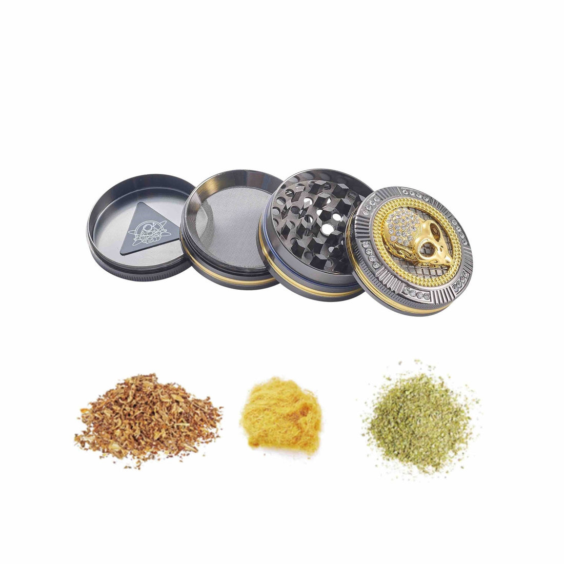 Grinder Bling Bling Alien - 50mm - 4 Layers kaufen bei rauchwerk.ch