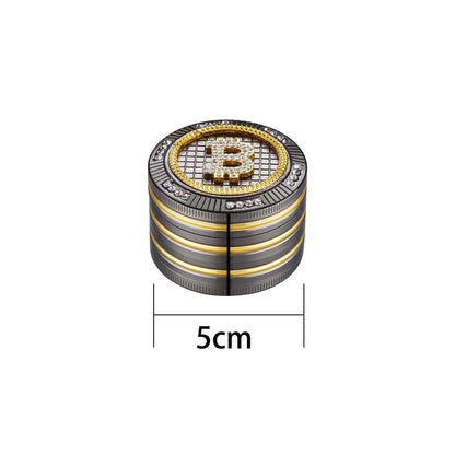 Grinder Bling Bling Bitcoin - 50mm - 4 Layers kaufen bei rauchwerk.ch