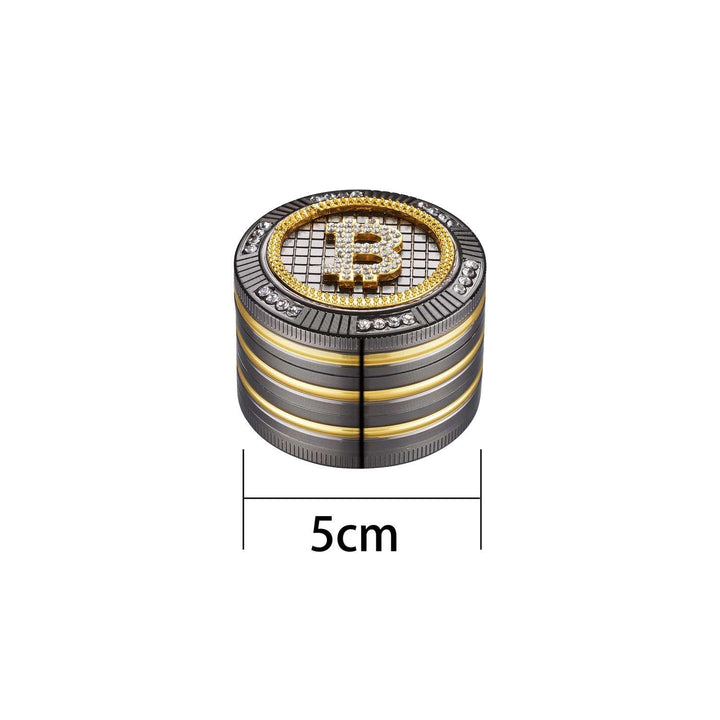 Grinder Bling Bling Bitcoin - 50mm - 4 Layers kaufen bei rauchwerk.ch