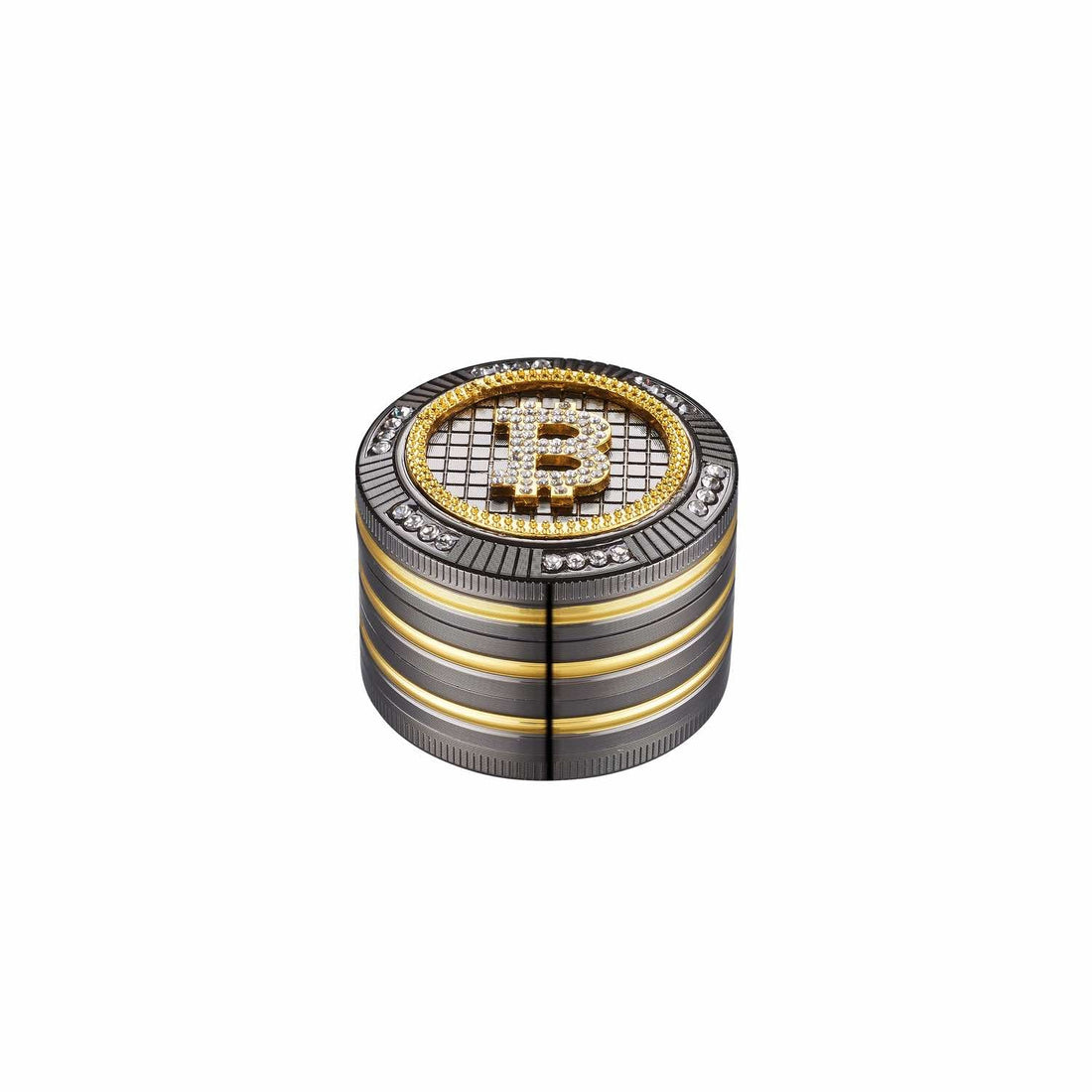 Grinder Bling Bling Bitcoin - 50mm - 4 Layers kaufen bei rauchwerk.ch