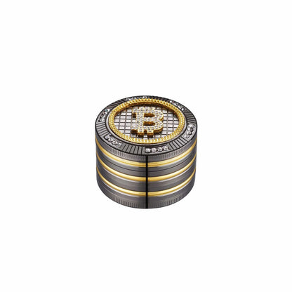 Grinder Bling Bling Bitcoin - 50mm - 4 Layers kaufen bei rauchwerk.ch