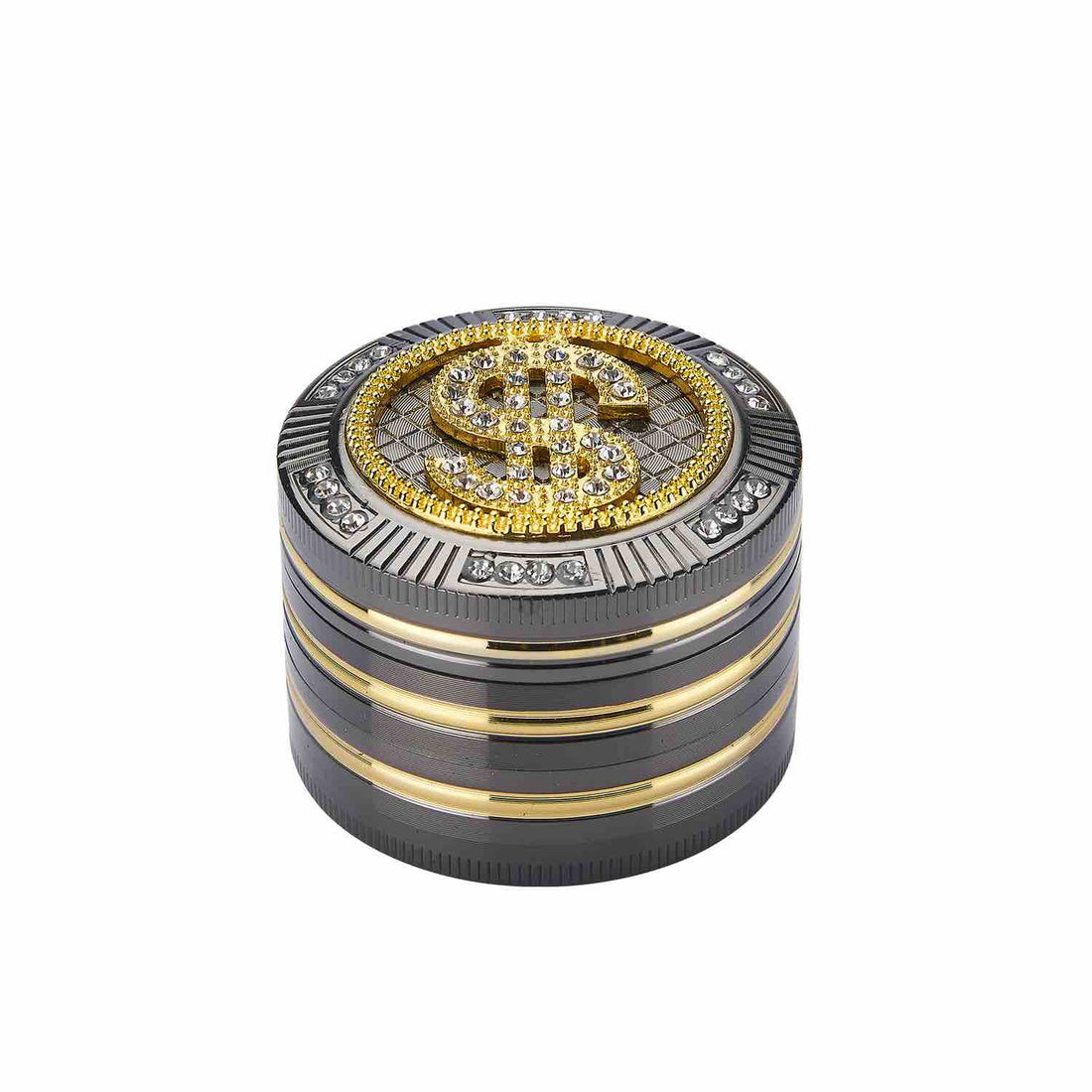 Grinder Bling Bling Dollar - 50mm - 4 Layers kaufen bei rauchwerk.ch