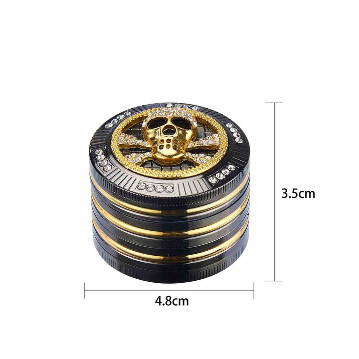 Grinder Bling Bling Skull - 50mm - 4 Layers kaufen bei rauchwerk.ch