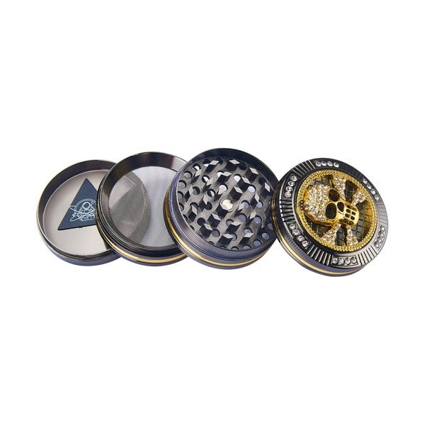 Grinder Bling Bling Skull - 50mm - 4 Layers kaufen bei rauchwerk.ch