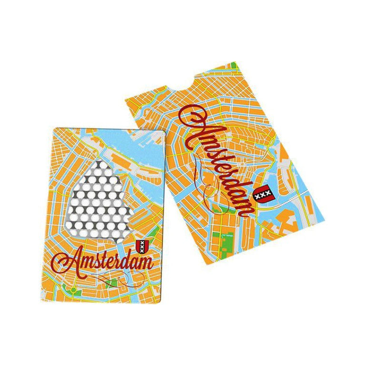 V Syndicate Grinder Card Amsterdam Map – Reibe in Kreditkarten-Format
