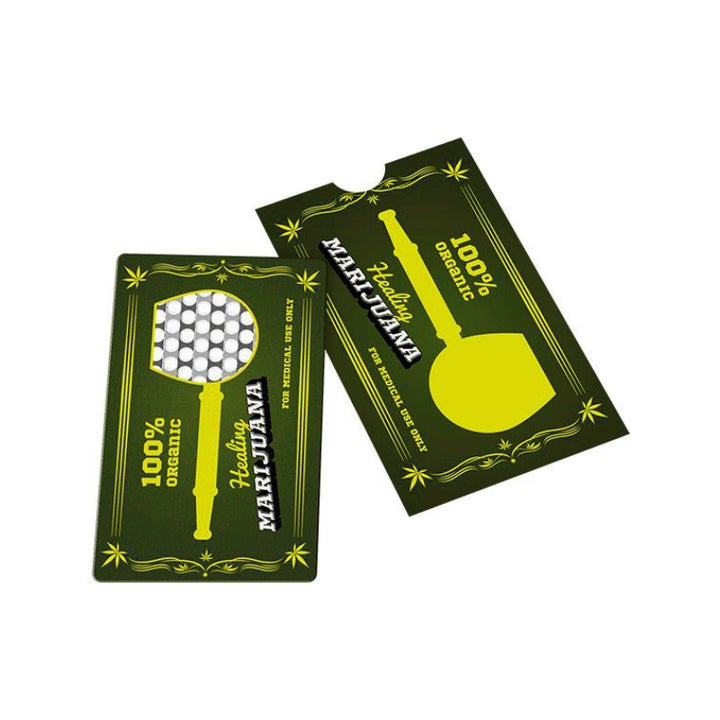 V Syndicate Grinder Card Marijuana – Reibe in Kreditkarten-Format