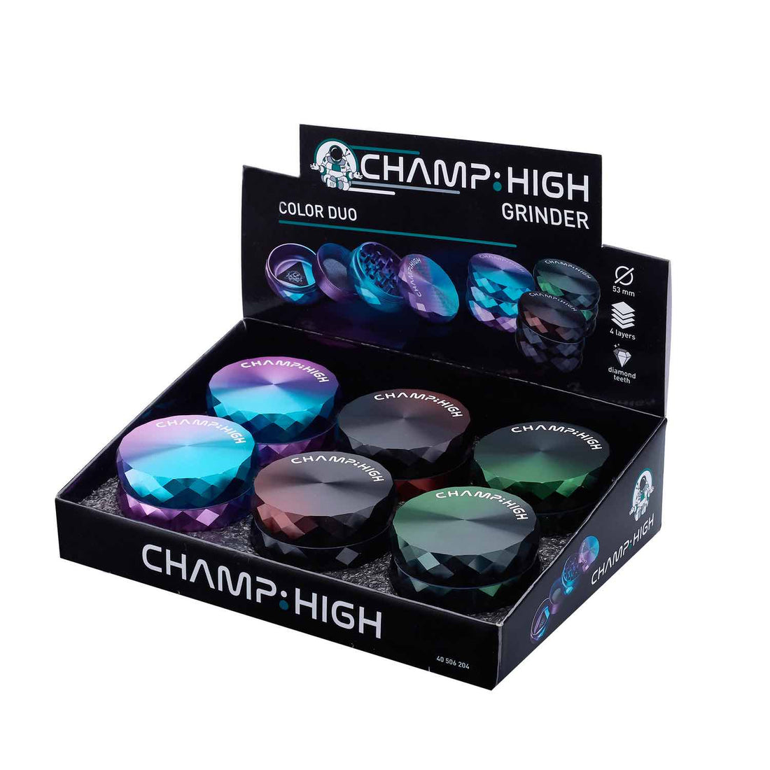 Grinder Color Duo - 53mm - 4 Layers kaufen bei rauchwerk.ch