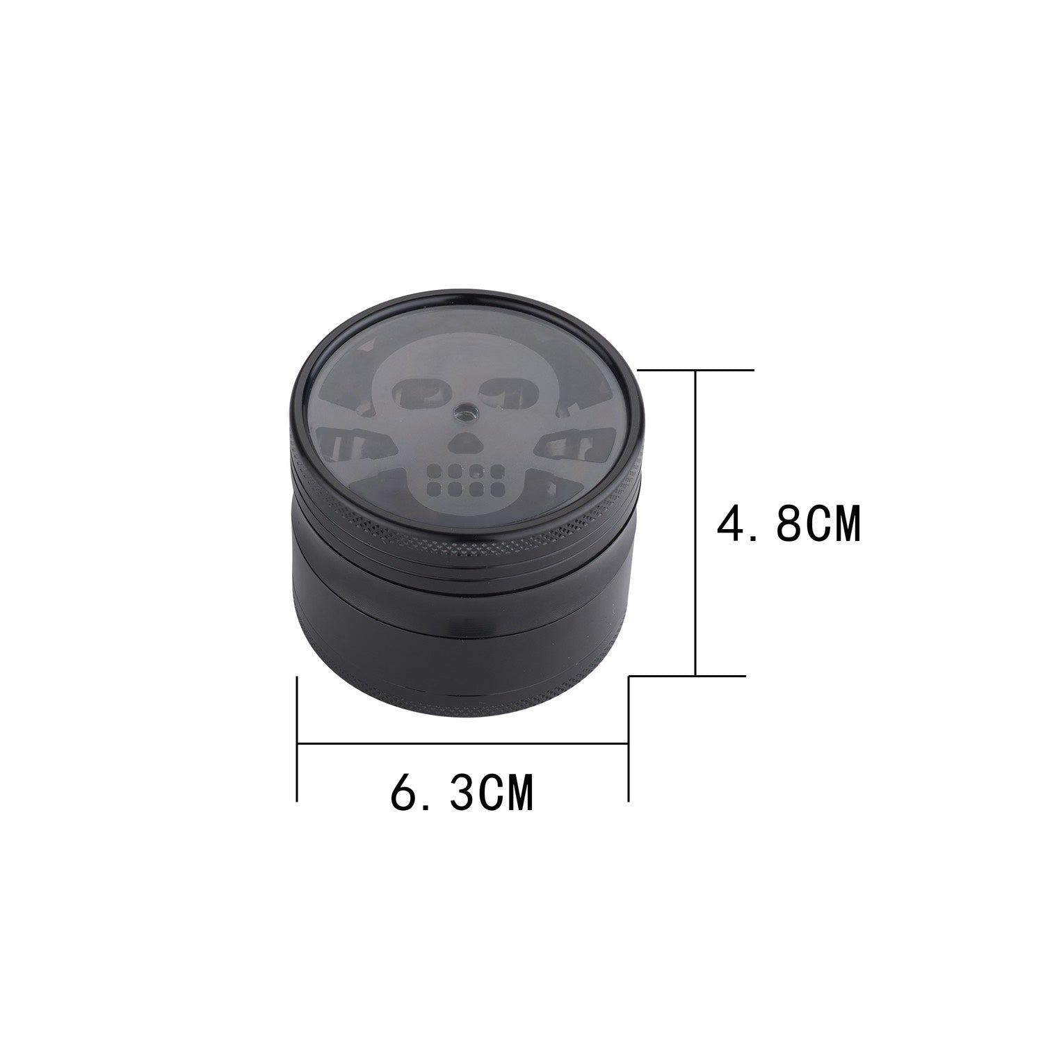 Grinder Dollar / Skull / Hemp Leaf - 63mm - 4 Layers kaufen bei rauchwerk.ch
