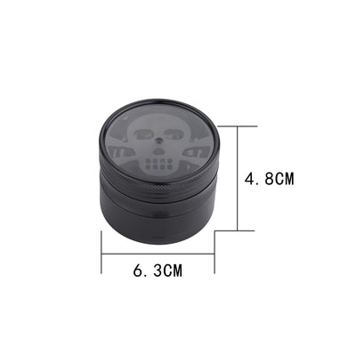 Grinder Dollar / Skull / Hemp Leaf - 63mm - 4 Layers kaufen bei rauchwerk.ch