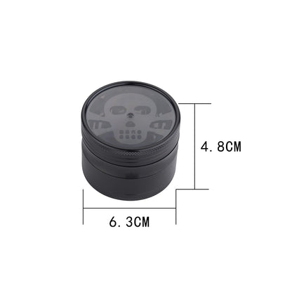 Grinder Dollar / Skull / Hemp Leaf - 63mm - 4 Layers kaufen bei rauchwerk.ch