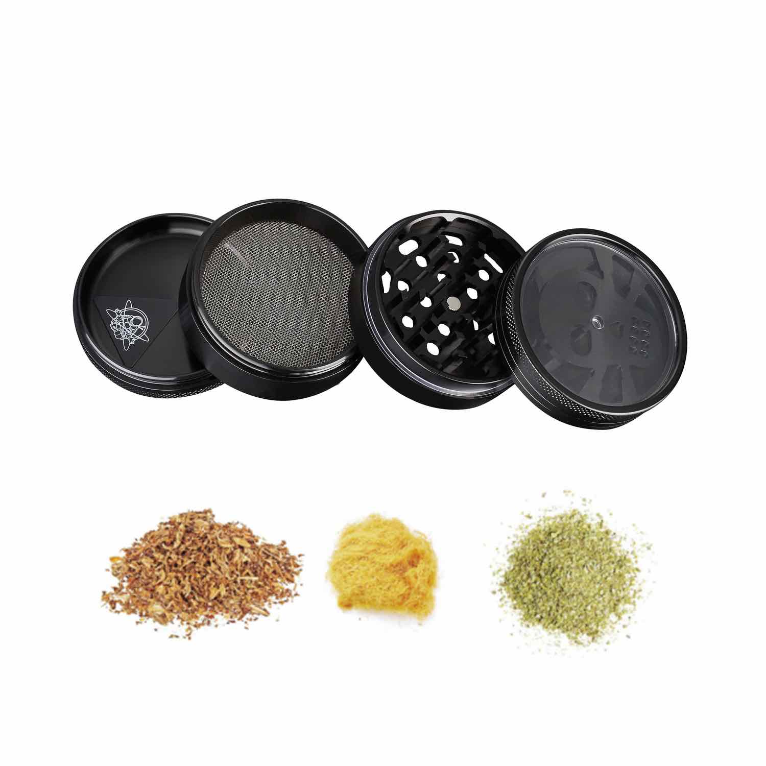 Grinder Dollar / Skull / Hemp Leaf - 63mm - 4 Layers kaufen bei rauchwerk.ch