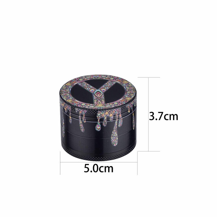 Grinder Dripping Peace&Love Paint - 50mm - 4 Layers kaufen bei rauchwerk.ch