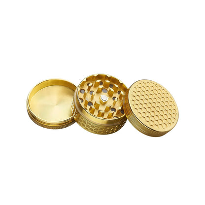 Grinder Golden Honeycomb - 50mm - 3 Layers kaufen bei rauchwerk.ch