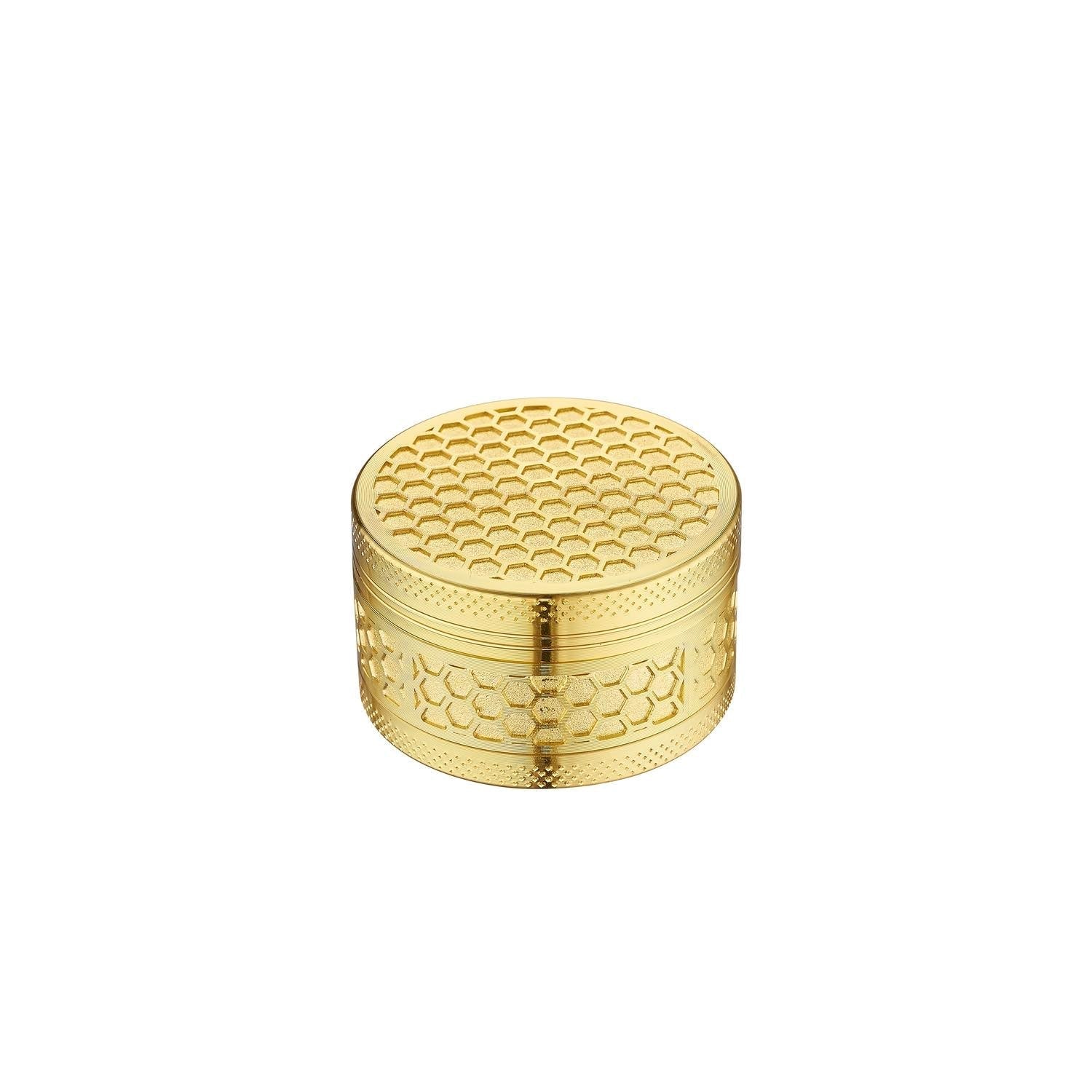 Grinder Golden Honeycomb - 50mm - 3 Layers kaufen bei rauchwerk.ch