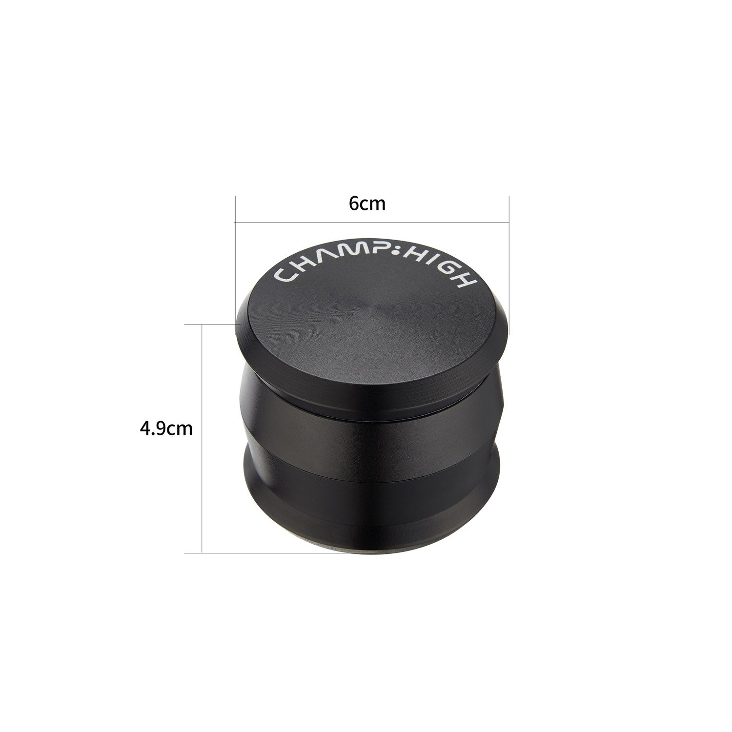 Grinder Matt Black - 60mm - 4 Layers kaufen bei rauchwerk.ch