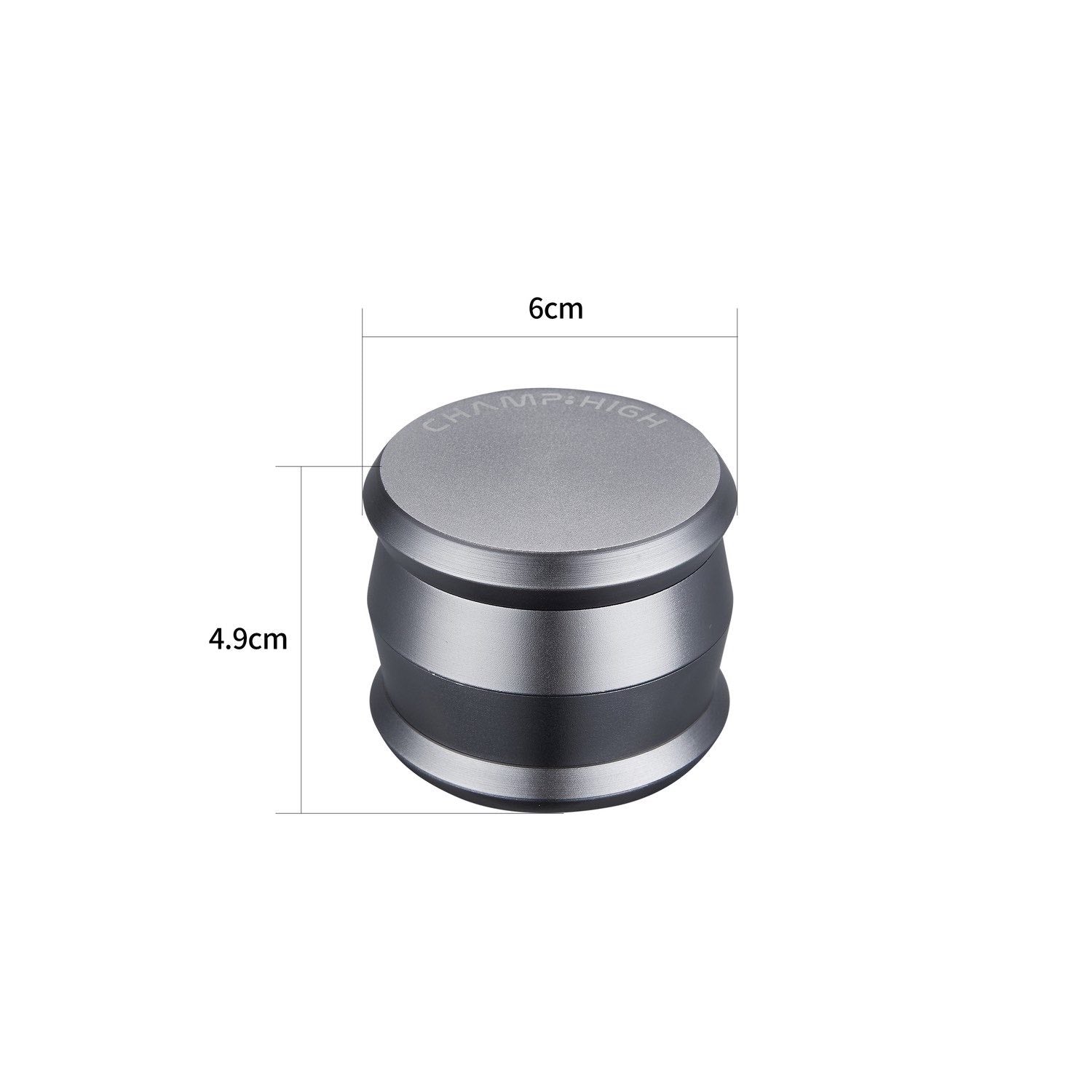 Grinder Matt Silver - 60mm - 4 Layers kaufen bei rauchwerk.ch