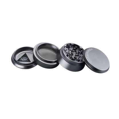 Grinder Matt Silver - 60mm - 4 Layers kaufen bei rauchwerk.ch