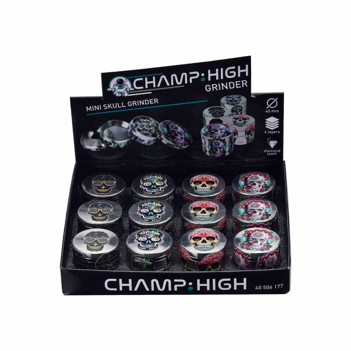 Grinder Mini Skull - 40mm - 4 Layers kaufen bei rauchwerk.ch