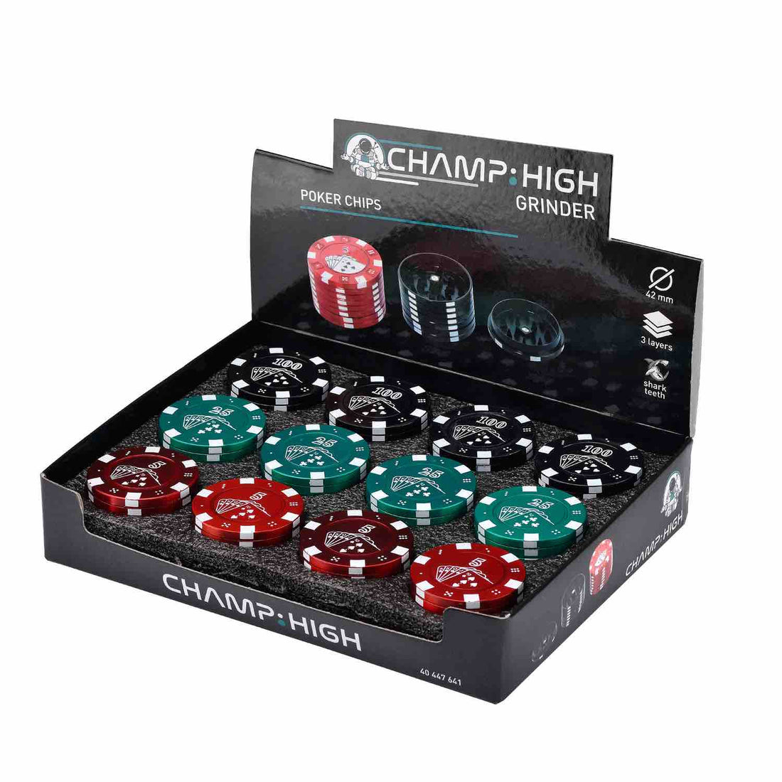 Grinder Poker Chips - 42mm - 3 Layers kaufen bei rauchwerk.ch