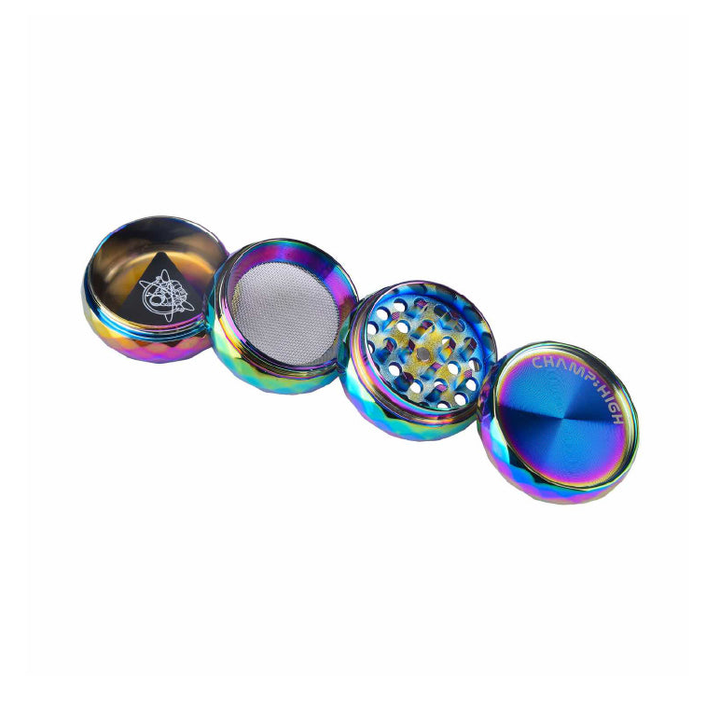 Grinder Champ High Rainbow Diamond, 4 parti, 40 mm – macinino per erbe