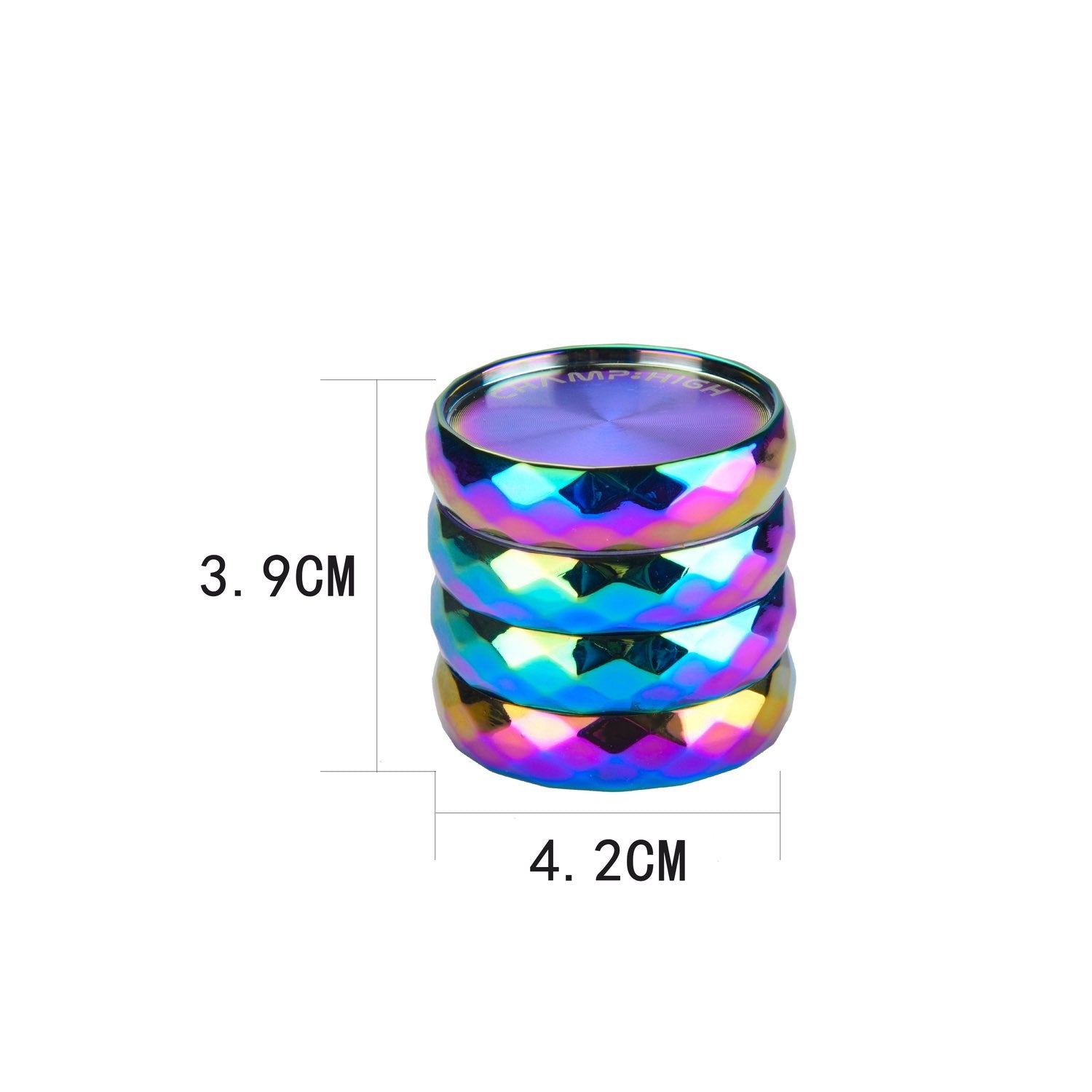 Grinder Rainbow Diamond - 42mm - 4 Layers kaufen bei rauchwerk.ch