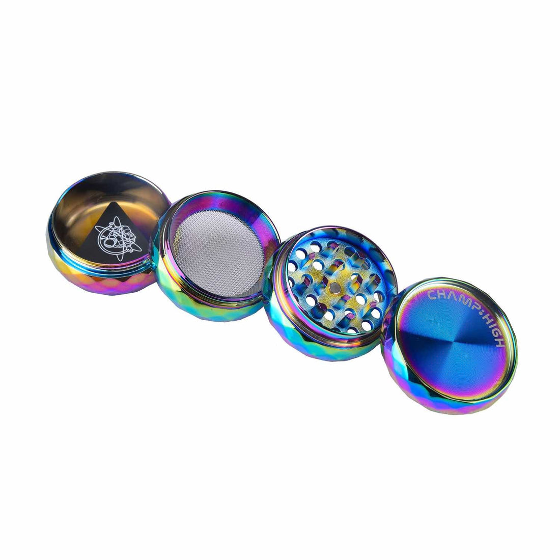 Grinder Rainbow Diamond - 42mm - 4 Layers kaufen bei rauchwerk.ch