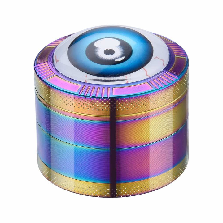 Red Eyes Rainbow Grinder in Blau, 4-teilig, 50 mm