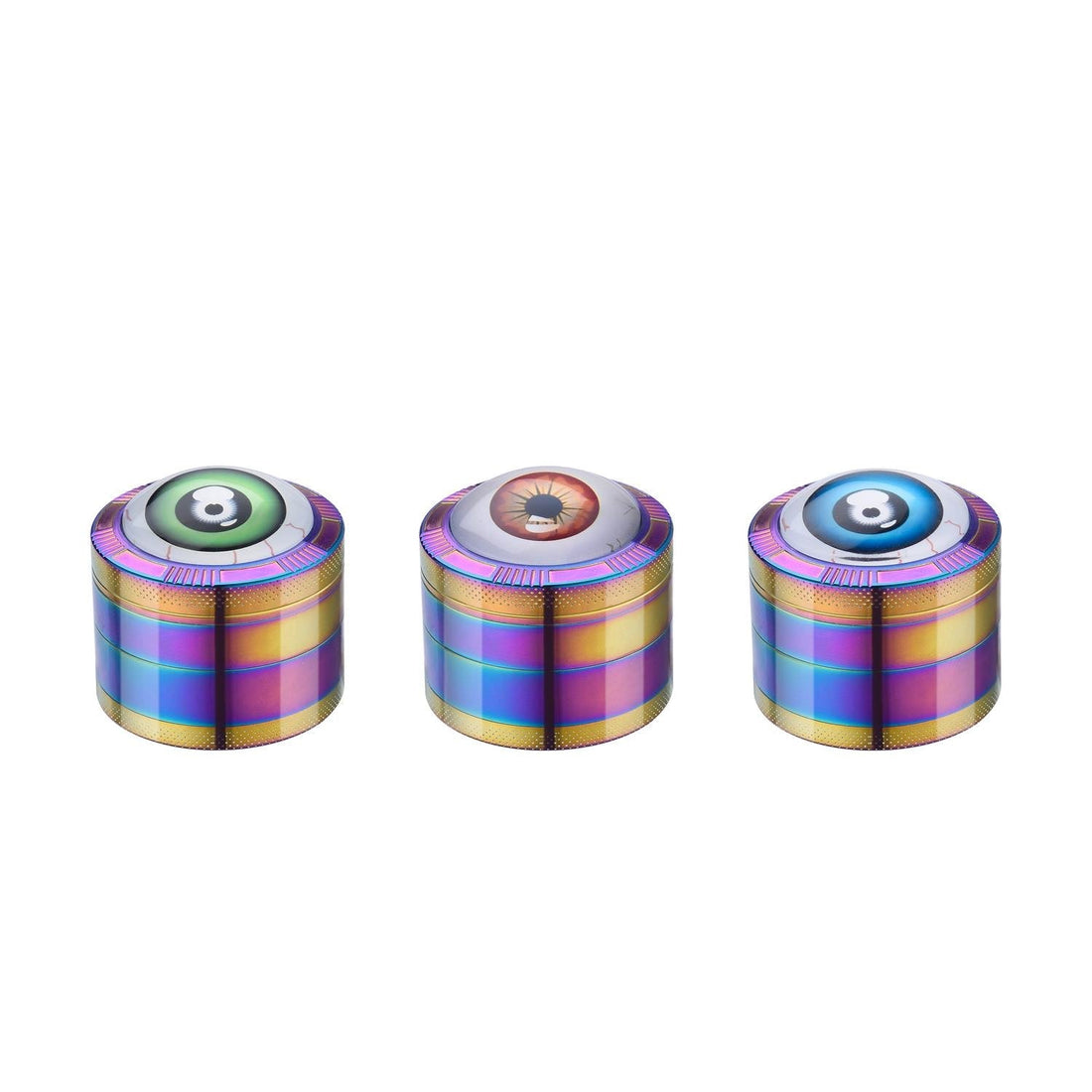 Grinder Red Eyes Rainbow - 50mm - 4 Layers kaufen bei rauchwerk.ch