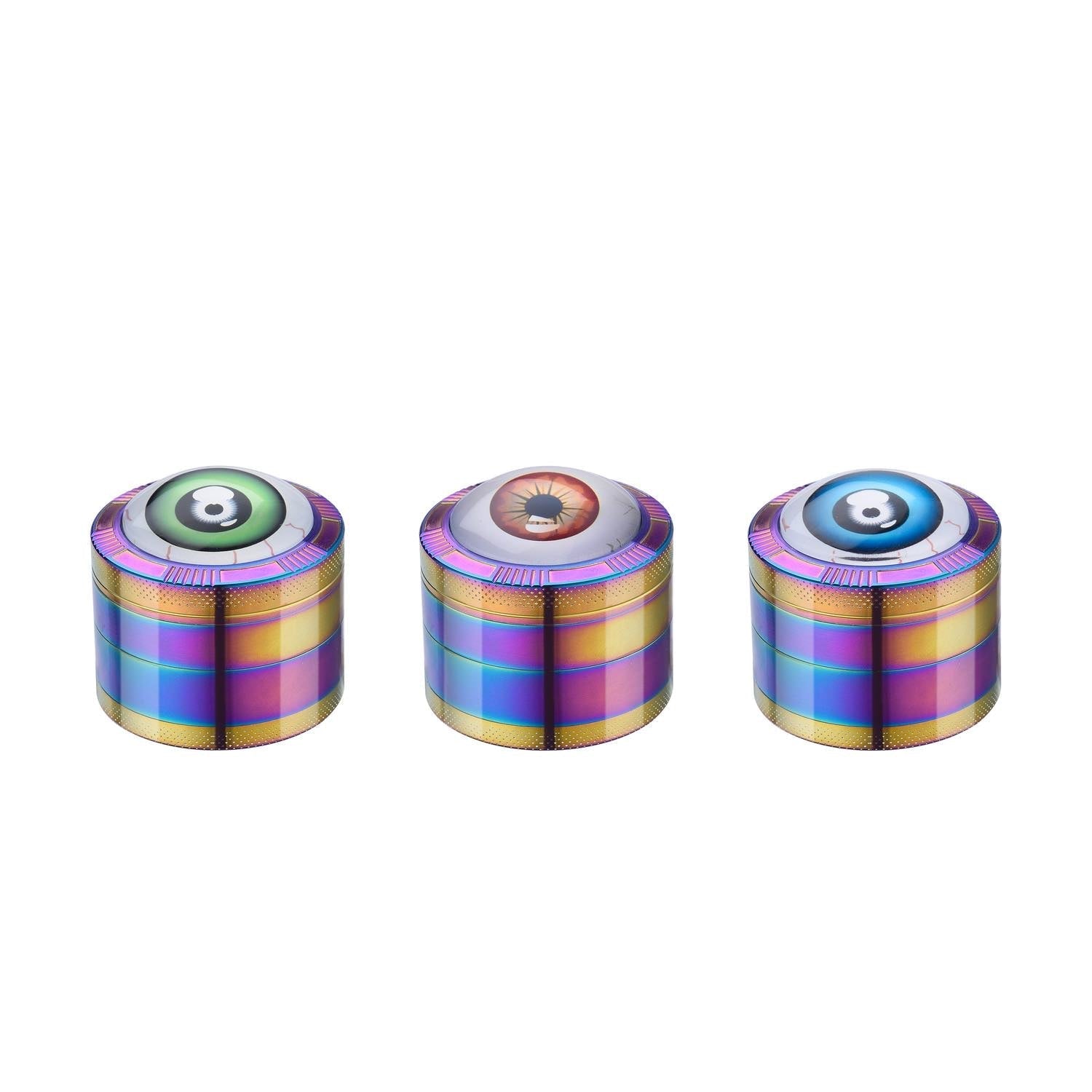Grinder Red Eyes Rainbow - 50mm - 4 Layers kaufen bei rauchwerk.ch