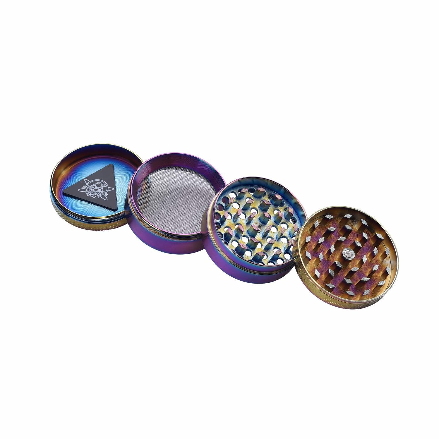 Grinder Red Eyes Rainbow - 50mm - 4 Layers kaufen bei rauchwerk.ch