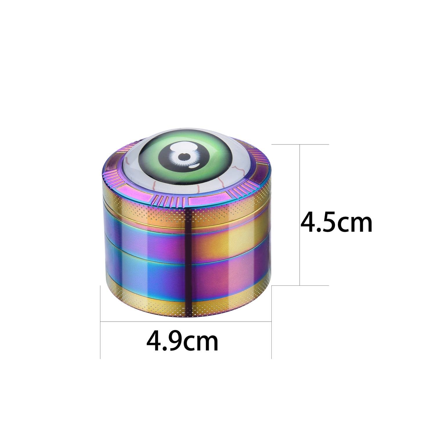 Grinder Red Eyes Rainbow - 50mm - 4 Layers kaufen bei rauchwerk.ch