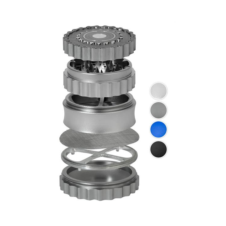 Growpoint Alu Chain Grinder in Blau, 62 mm, 6-teilig