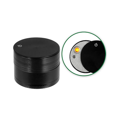 Alu Grinder offen, 3-teilig mit Sieb und Schaber