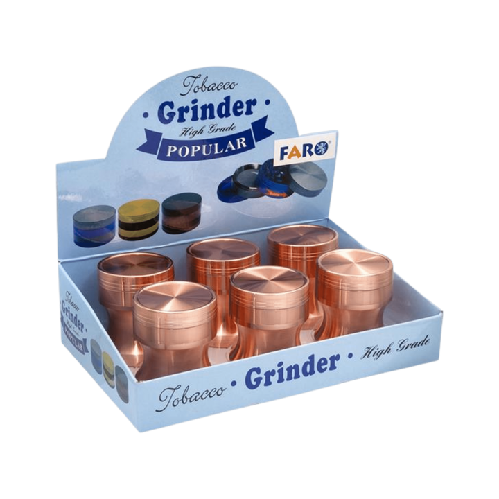 Display mit Metallgrinder Roségold 52 mm, ca. 6 Stück