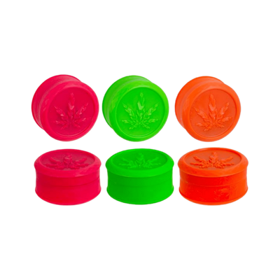 Soft Touch Neon Grinder 50mm in Rot, Grün und Orange