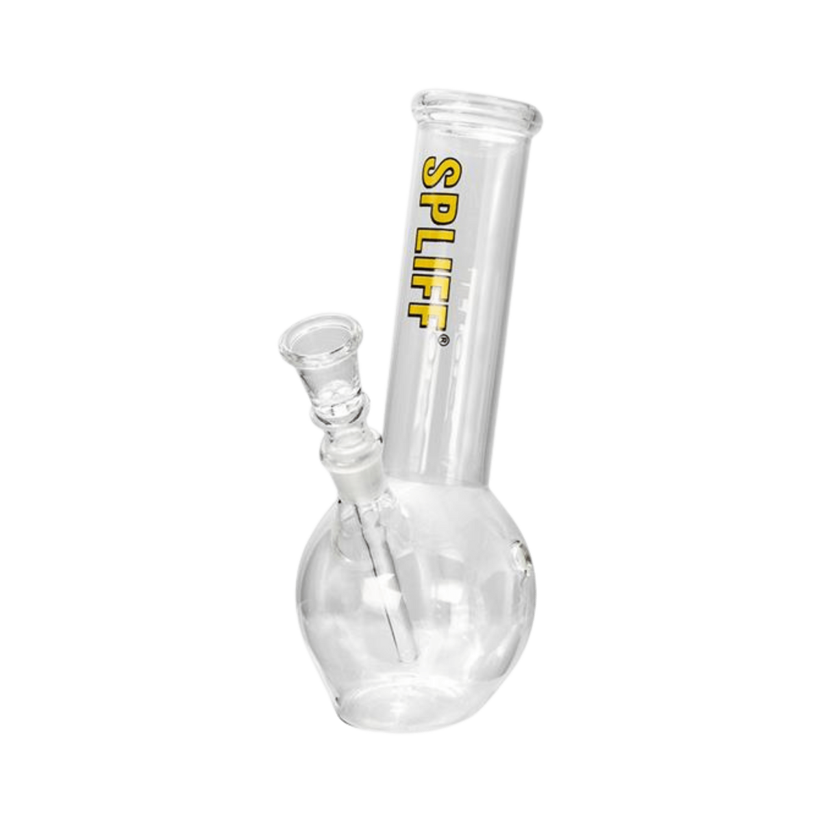 Glas Bong Bubble SPLIFF 22 cm mit gelbem Logo