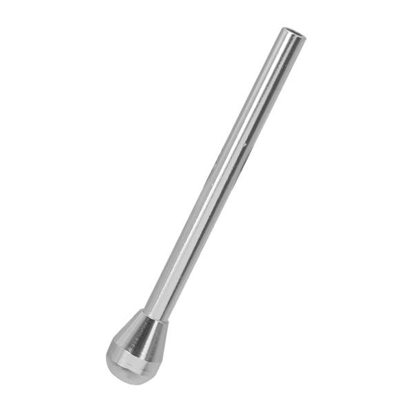 Detailansicht Aluminium Ziehrohr Rundkopf 67 mm in Silber