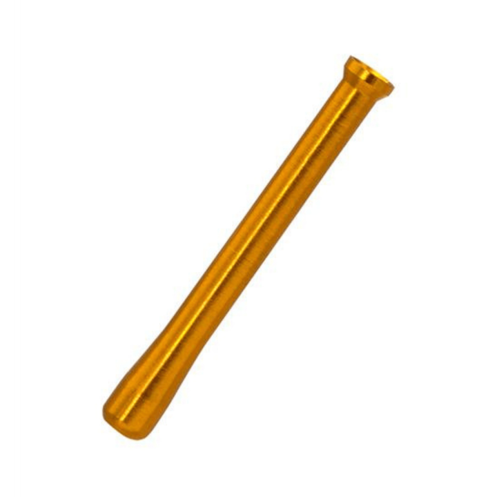 Goldenes eloxiertes Metall Ziehrohr 65 mm für Schnupftabak