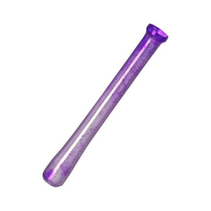 Lila eloxiertes Metall Ziehrohr 65 mm für Schnupftabak