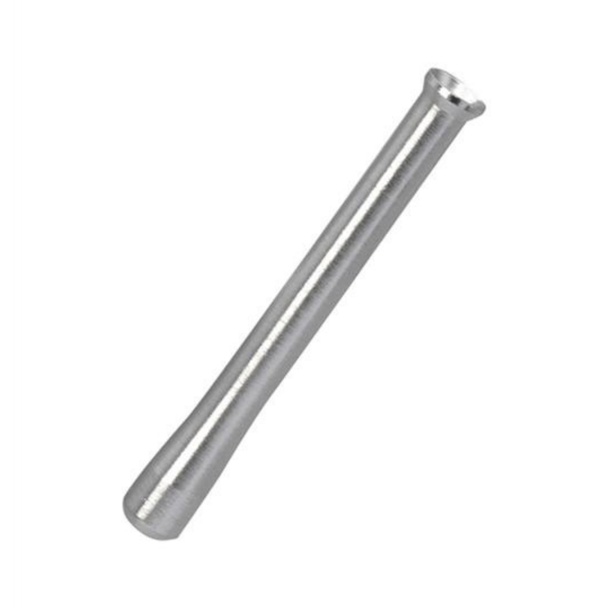 Silbernes eloxiertes Metall Ziehrohr 65 mm für Schnupftabak