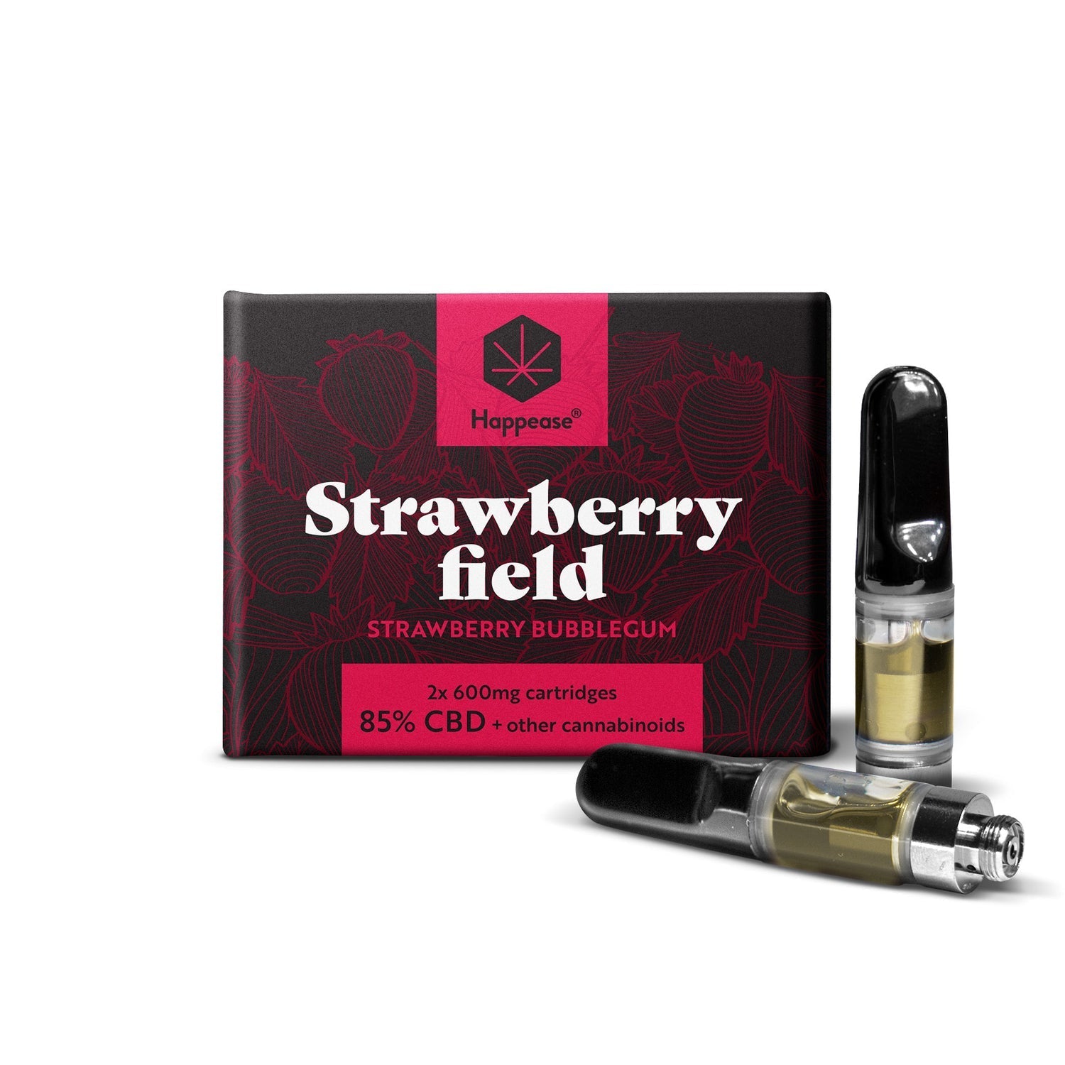 Happease CBD Vape Refills Strawberry Field 85% CBD 2er-Set